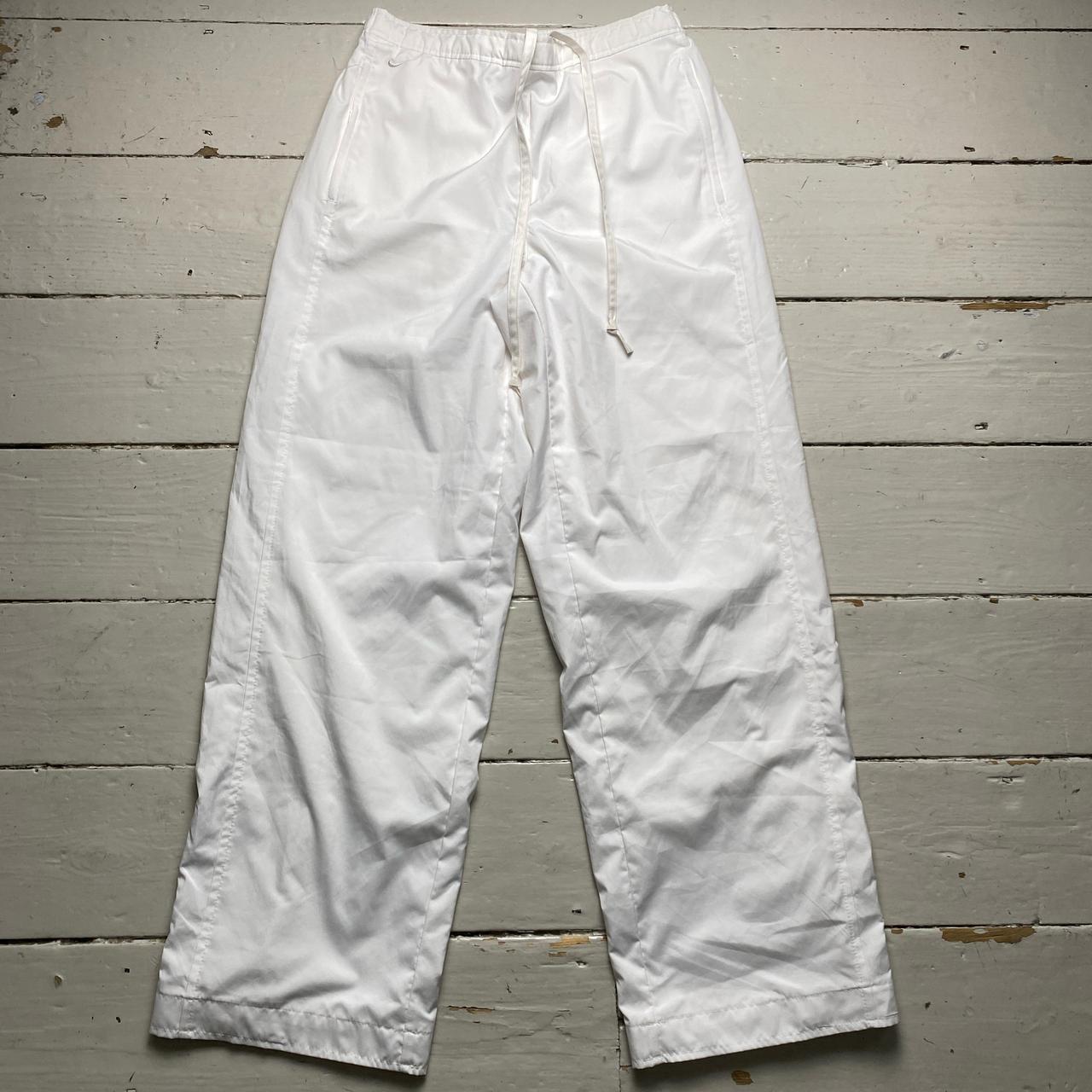 Nike Vintage y2k Baggy Shell Trackpant Bottoms White