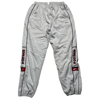 Reebok Light Grey White Shell Trackpant Baggy Bottoms (L)
