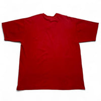 Nike Vintage 90’s Swoosh Oval Graphic Red and Silver T Shirt (XL)