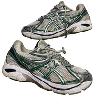 Asics GT-2160 Silver White and Green Womens Trainers (UK 5)