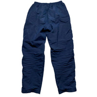 Umbro Navy and White Shell Trackpant Bottoms (S)