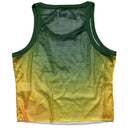 Clints Green and Yellow Ombre Mesh Tank Top Vest (S)