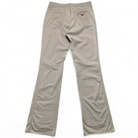 Armani Jeans Womens Beige Cream Flared Straight Leg Trousers (31W)
