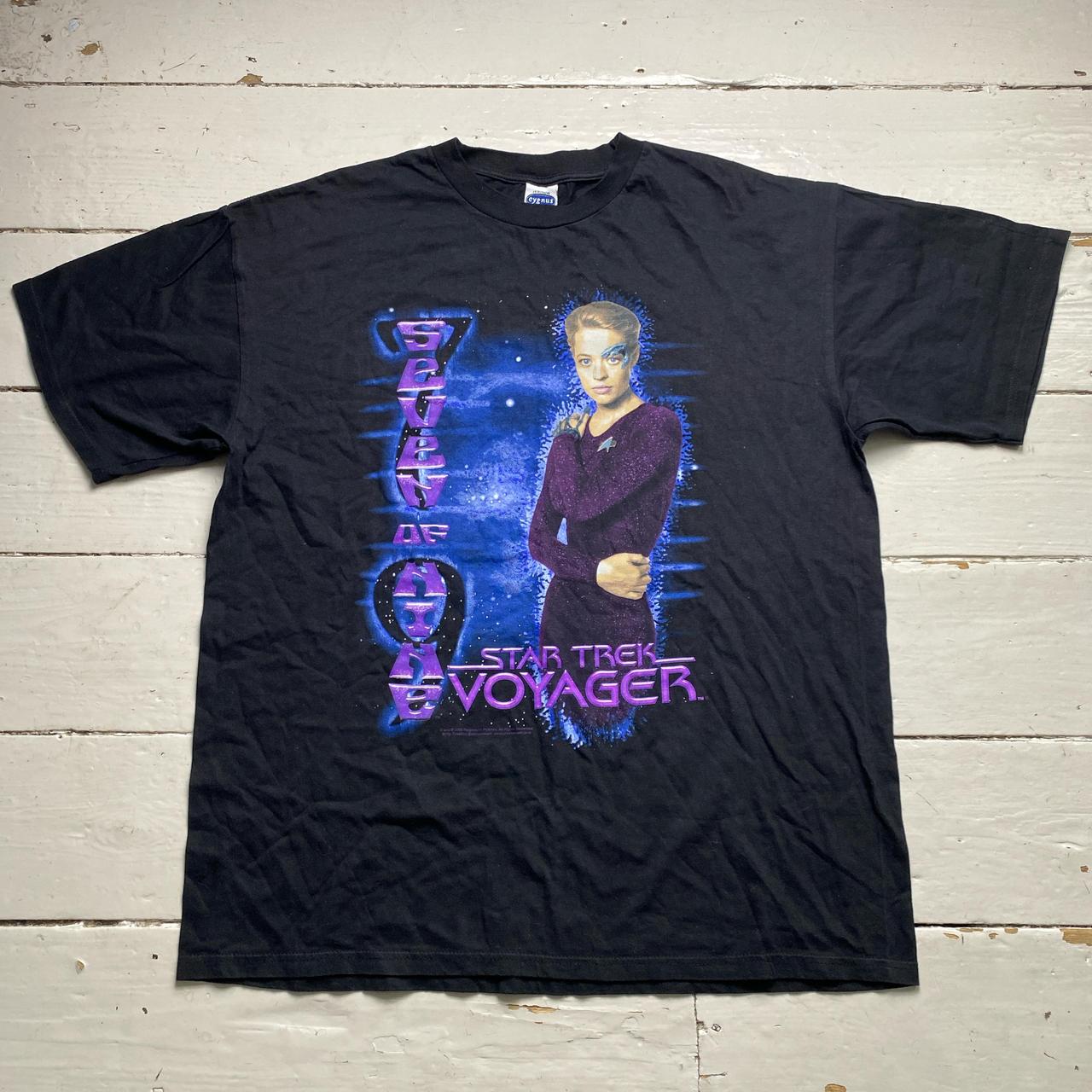 Star Trek Voyager Vintage 2000 Black T Shirt