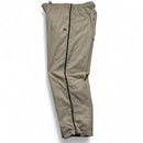 Nike Beige Y2K Vintage Shell Trackpant Hexi Logo Red White Swoosh Bottoms (XL)