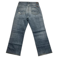 7 For All Mankind Blue Baggy Jeans (W 32)