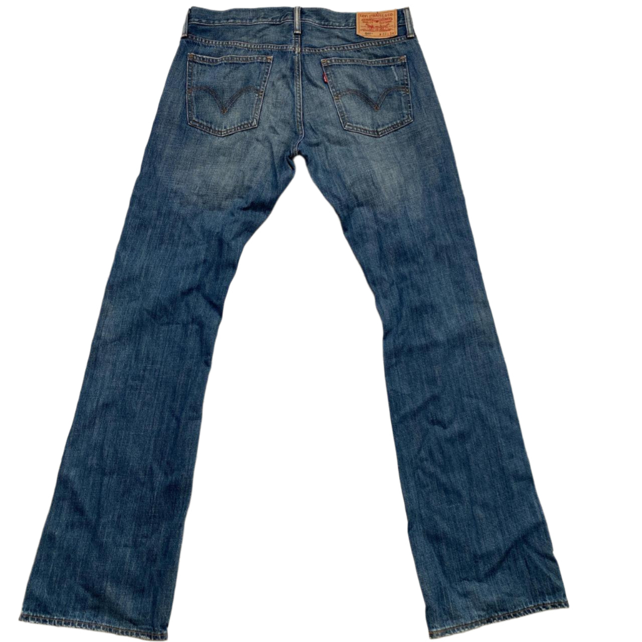 Levis 507 Slim Bootcut Jeans Navy Blue (W 33)