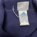 Adidas Vintage Navy and White Quarter Zip Padded Jacket (L)