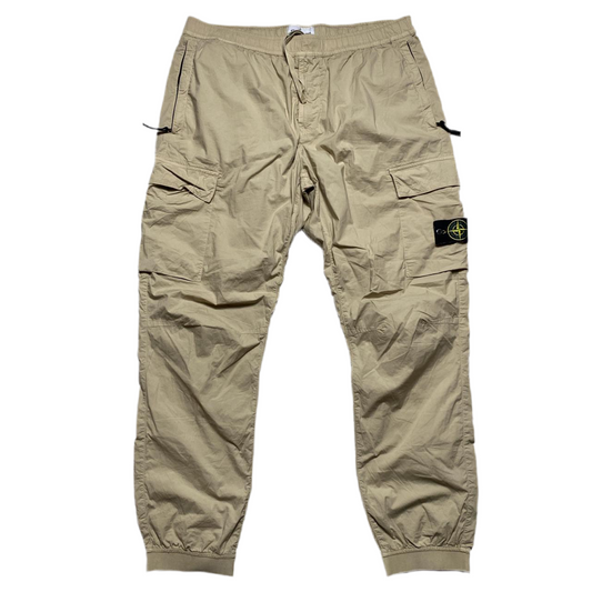 Stone Island Baggy Sand Khaki Cargo Combat Trousers (W 40)