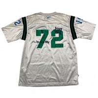 Ecko Unltd Vintage y2k White Green and Blue Jersey (L)