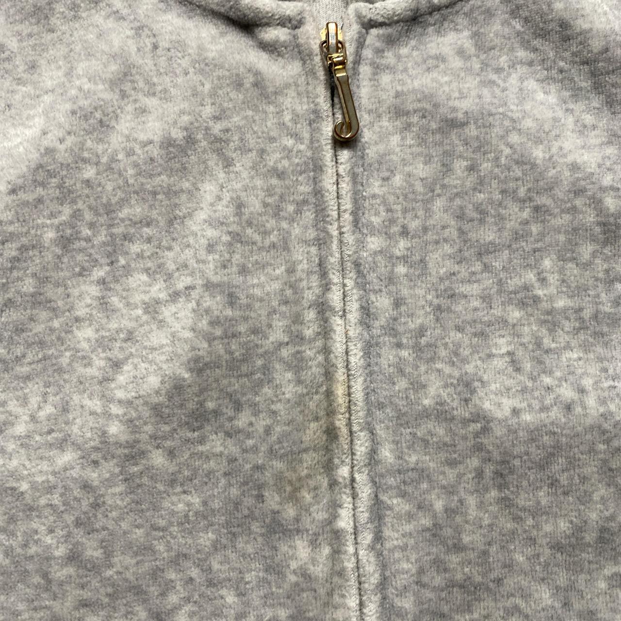 Juicy Couture Grey and Pink Velour Tracksuit