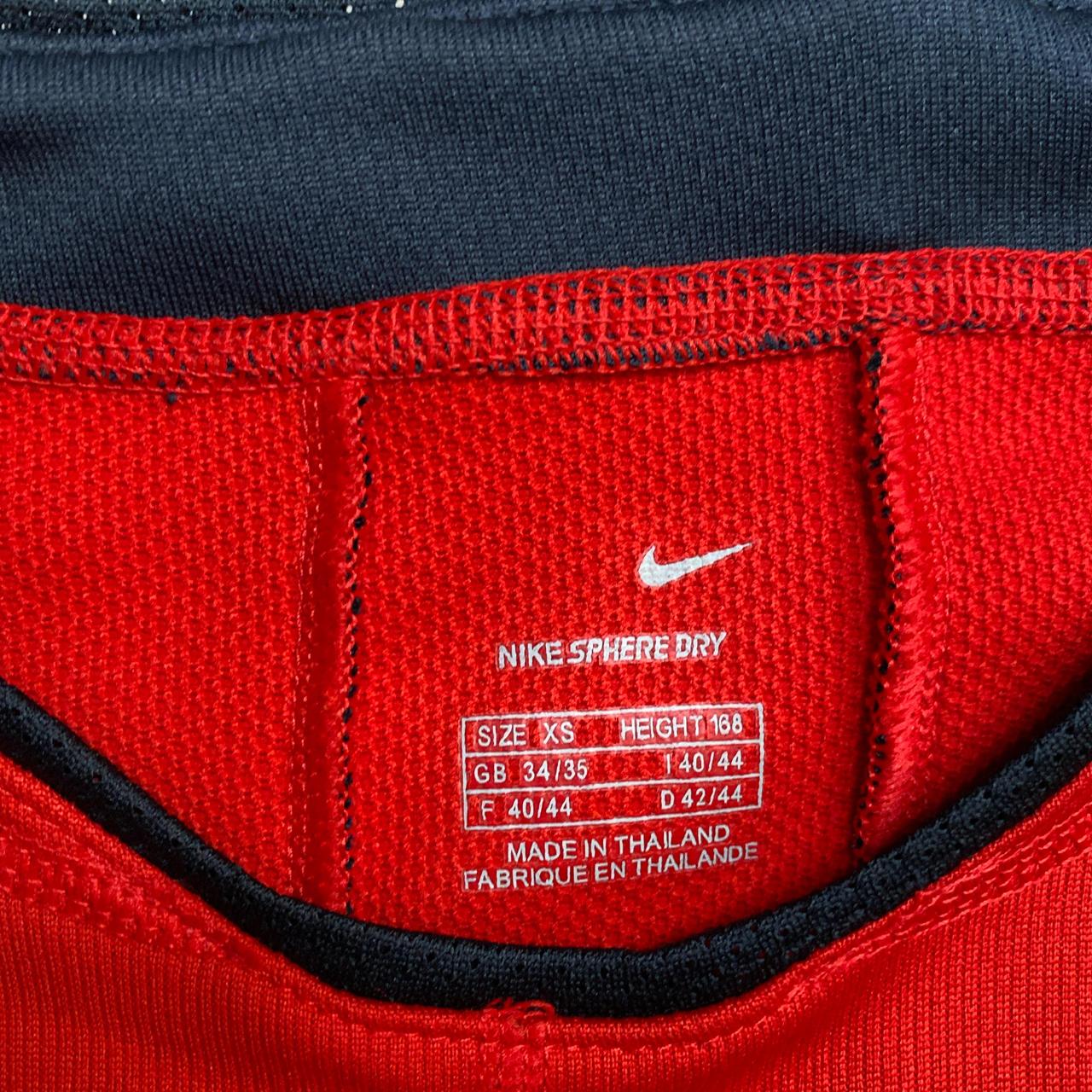 Nike Football Vintage y2k Vest Red and Navy (XS)