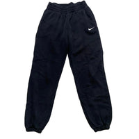 Nike Black and White Swoosh Joggers (XS)