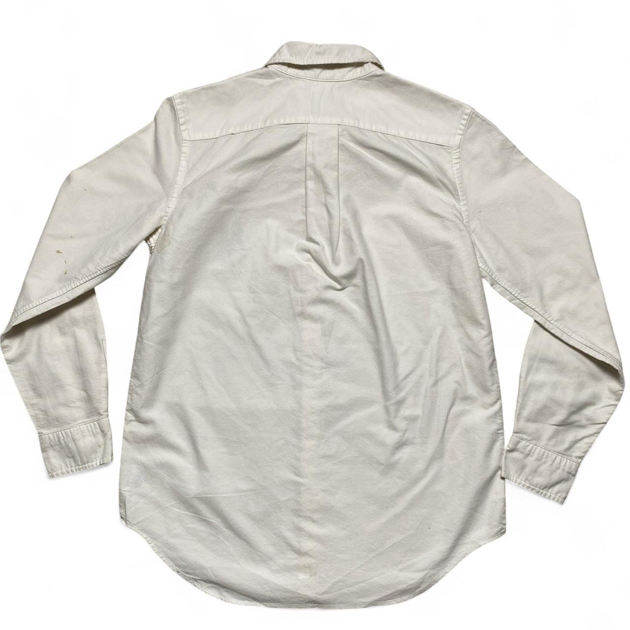 Polo Ralph Lauren Womens Big Pony White and Brown Long Sleeve Shirt (16)