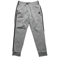 Adidas Essentials Grey and Black Stripes Full Tracksuit (L)