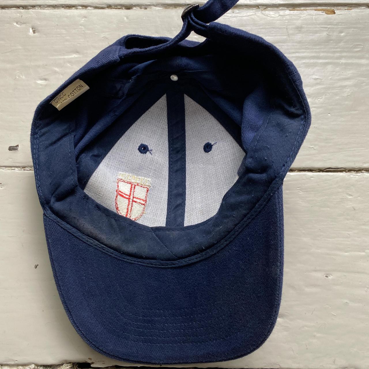 England Navy White and Red Football Baseball Cap