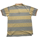 Thomas Burberry Vintage Cream and Grey Polo Shirt (L)