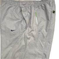 Nike Shox Silver and Green Vintage y2k Shell Trackpant Bottoms (XL)