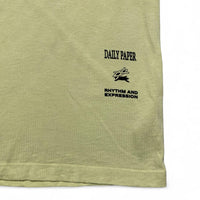 Daily Paper Lime Green and Black Rhythm and Expression T Shirt (S)
