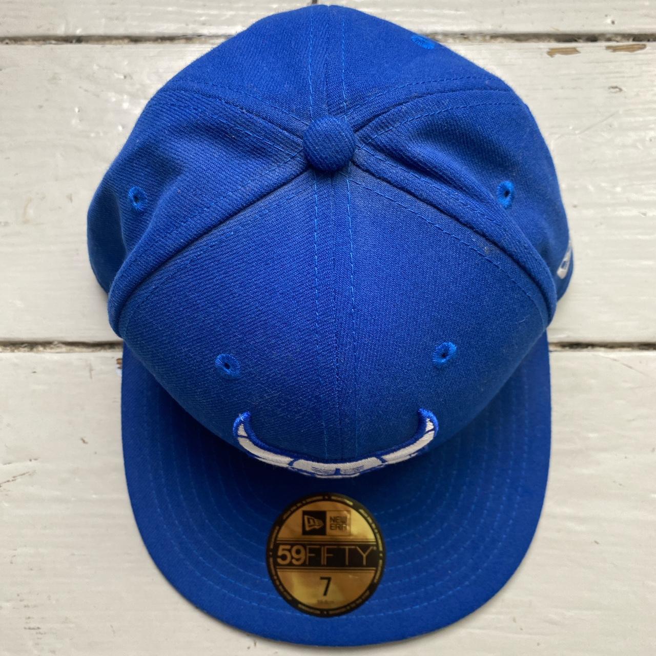 Chicago Bulls New Era Blue and White Fitted Cap