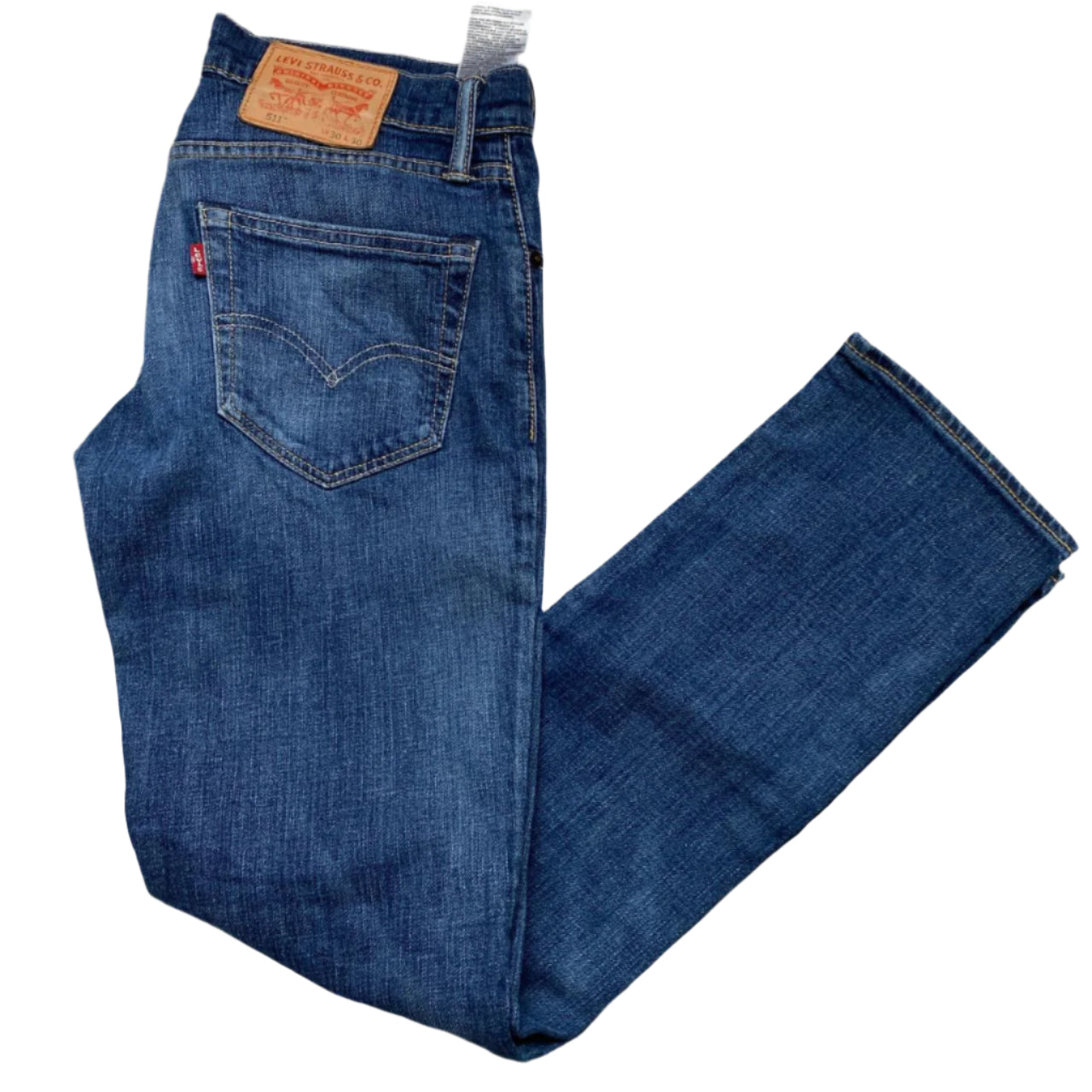 Levis 511 Navy Slim Straight Jeans (30W)