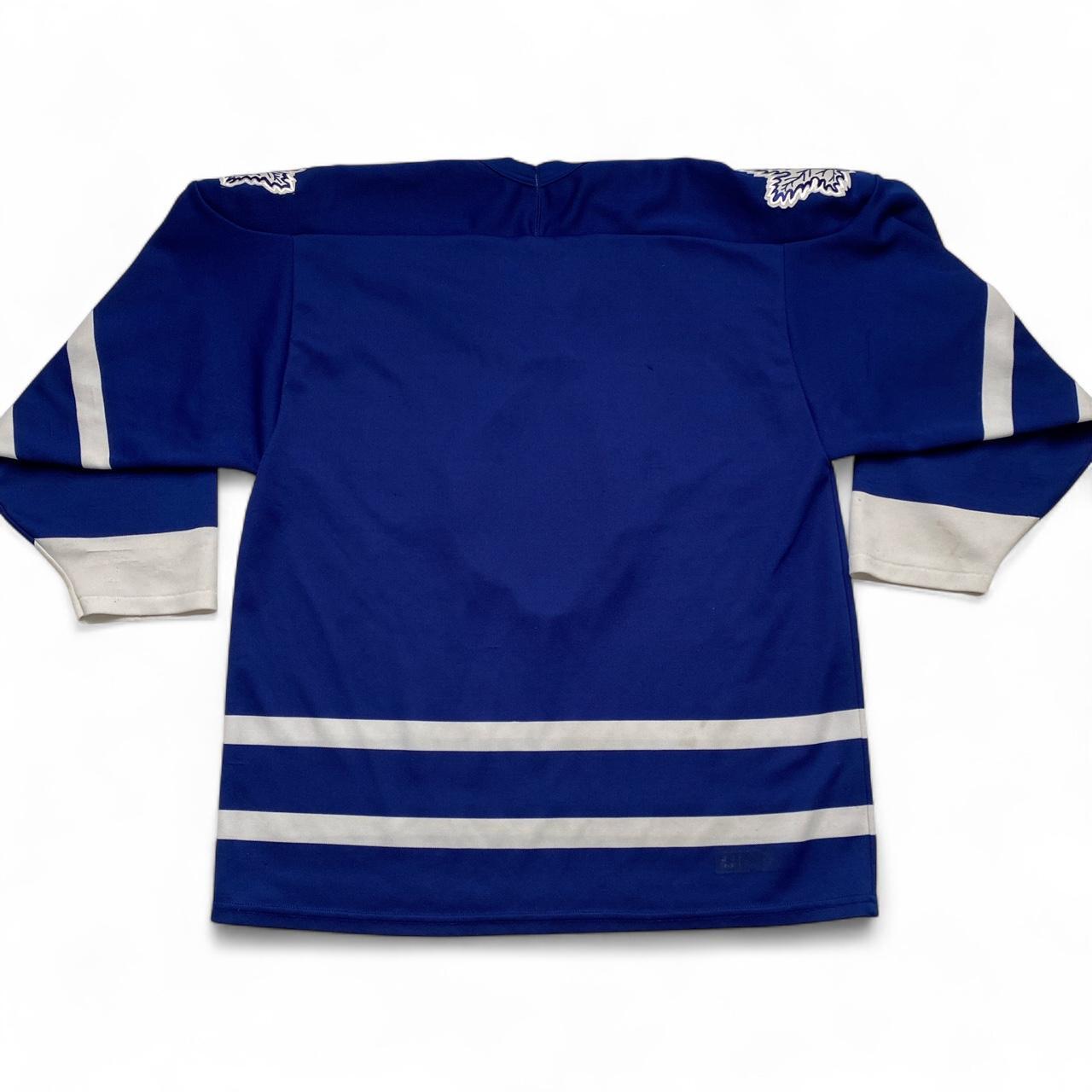 Toronto Maple Leafs CCM Vintage Hockey Jersey Blue and White (M)