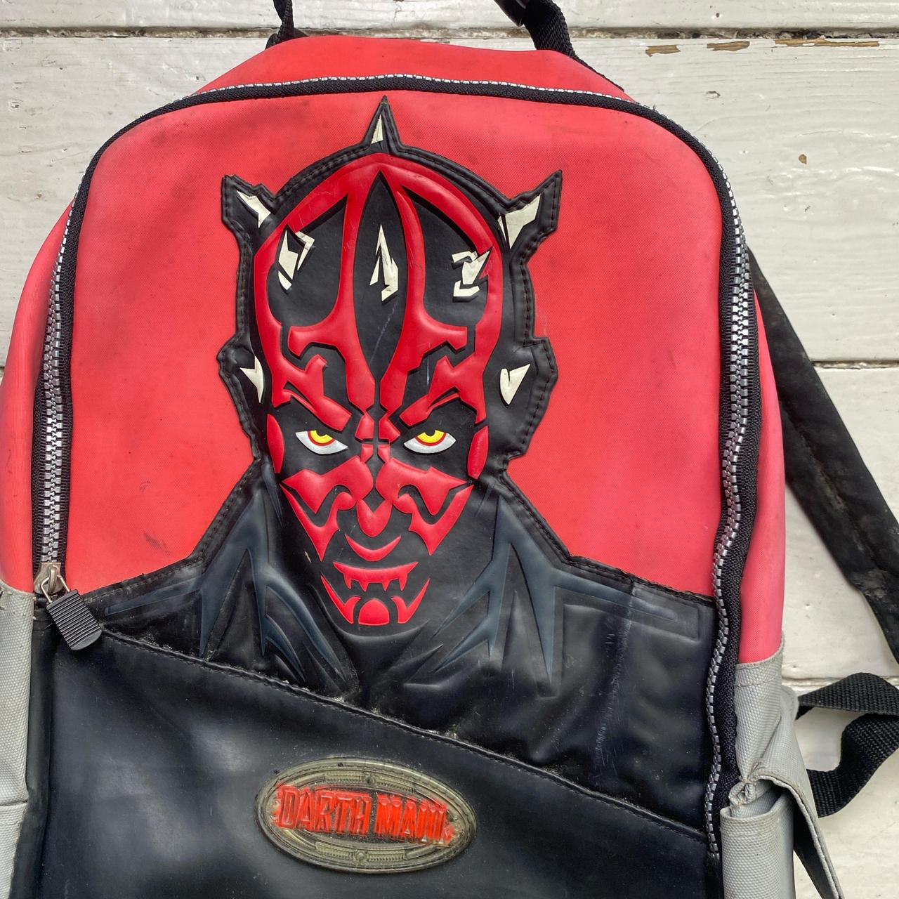 Darth Maul Star Wars Vintage Black and Red Backpack Bag