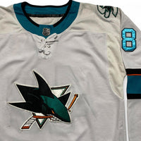 San Jose Sharks Hertl 48 White and Blue Hockey NHL Jersey (XL)