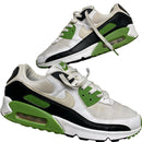 Nike Air Max 90 White Black and Green (UK 8)