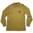 YSL Yves Saint Laurent Vintage 90’s Long Sleeve Yellow Polo Shirt (L)