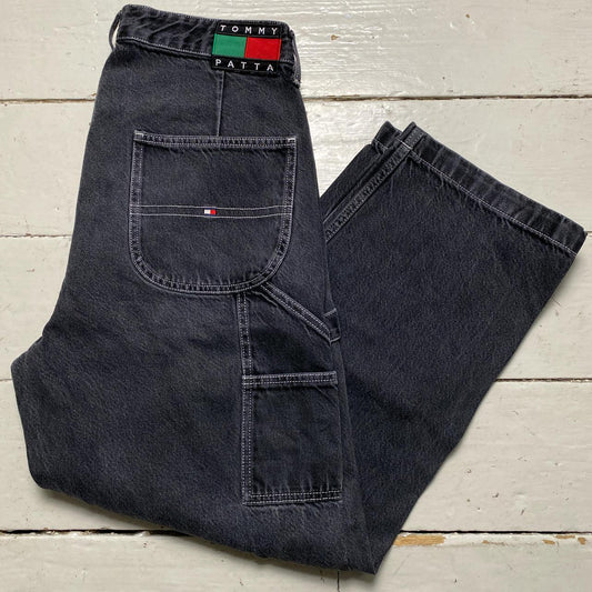 Tommy Hilfiger Patta Carpenter Jeans Grey and White Contrast Stitch
