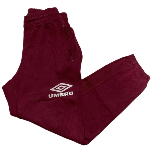 Umbro Vintage 90’s Pro Training Burgundy and White Joggers (W 34)