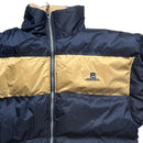 Petroleum Vintage 90’s Reversible Fleece Navy and Cream Puffer Jacket (XL)
