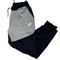 Nike Tech Fleece Grey White and Black Bottoms (L)
