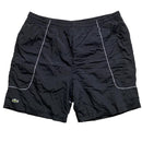 Lacoste Vintage Black and White Shell Trackpant Shorts (XL)