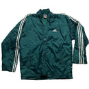 Adidas Green and White Vintage 90’s Padded Jacket (L)