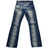Levis 507 04 Vintage Stonewash Navy and Light Blue Baggy Jeans (31W)