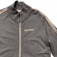 Palm Angels Grey and White Tracksuit Jacket (M)
