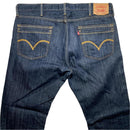 Levis 527 Vintage Gold Swoosh Baggy Navy Jeans (38W)