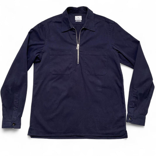 Paul Smith Quarter Zip Navy Shirt (S)