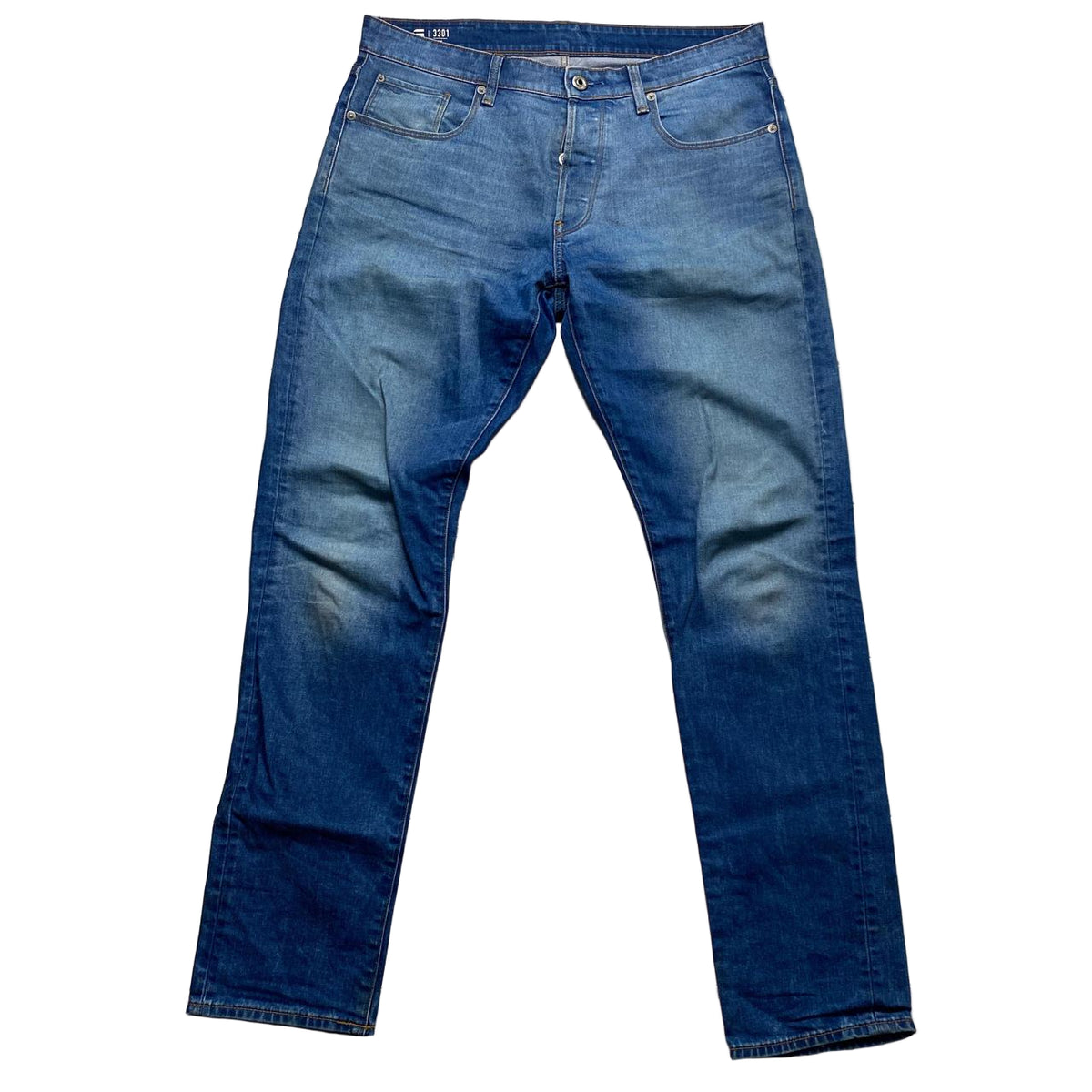 G Star 3301 Raw Blue Jeans (34W)