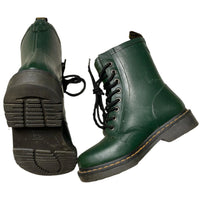 Dr Martens High Boots Bottle Green Rubber Womens (UK 4)