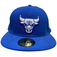Chicago Bulls New Era Blue and White Fitted Cap