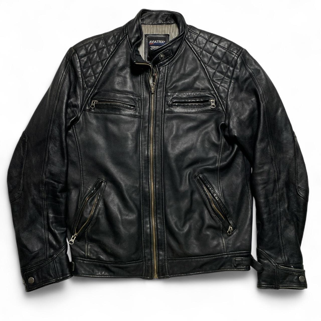Aviatrix Vintage Leather Bomber Jacket