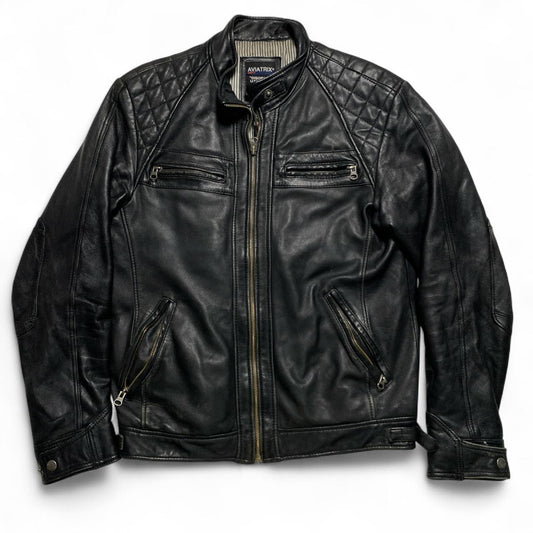 Aviatrix Vintage Leather Bomber Jacket