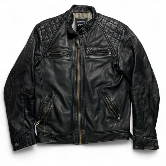 Aviatrix Vintage Leather Bomber Jacket
