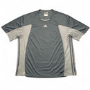 Adidas Predator Vintage y2k Grey and White Football Jersey T Shirt (L)