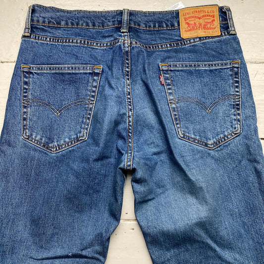 Levis 514 Blue Baggy Jeans