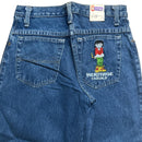 Heritage Casuals Vintage 90’s Embroidery Cartoon Smoking Lady Jeans (23W/24W)