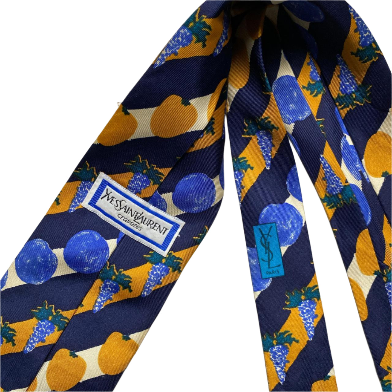 Yves Saint Laurent YSL Vintage 90’s Fruit and Veg Tie